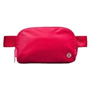Authentic LULULEMON Everywhere Belt Bag 1L In Cherry Mist Pink & Silver Accents